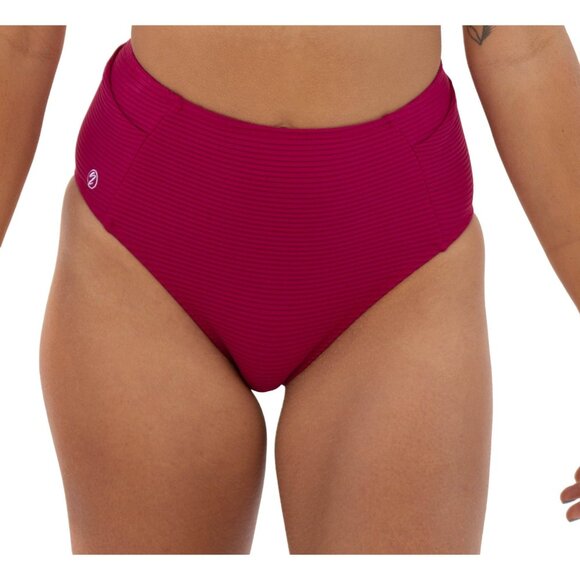 Nani Swimwear Other - Nani Swimwear Women's Yoga Pocket Swim Bottoms, Medium, Flat Rib Berry